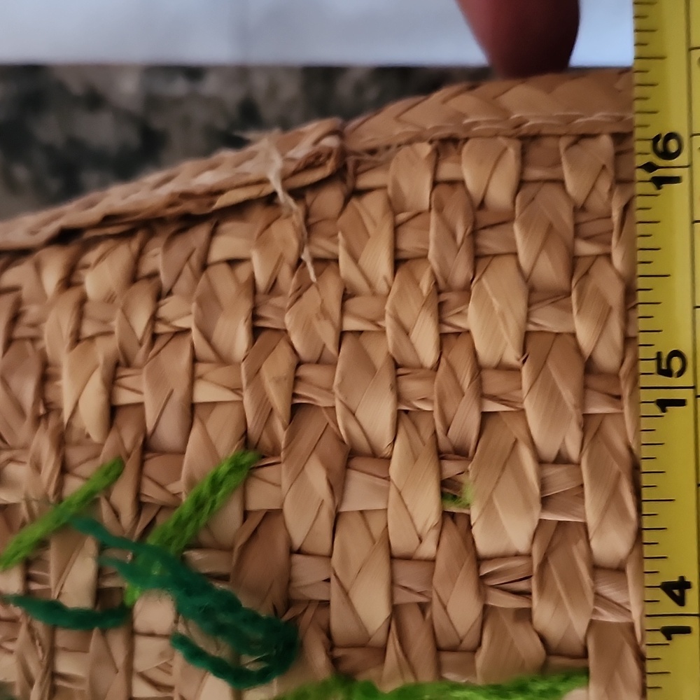 Handcrafted Oversized Straw Tote with Colorful Embroidery - Picture 16 of 16